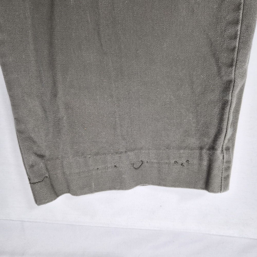 Vintage Polo Ralph Lauren Pleated Chino Pants Men's 38x30 Gray 100 Cotton - Picture 14 of 16